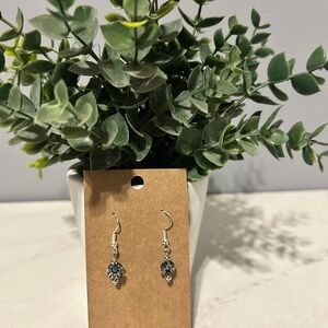 Elegant Silver and Blue Swarovski Earrings